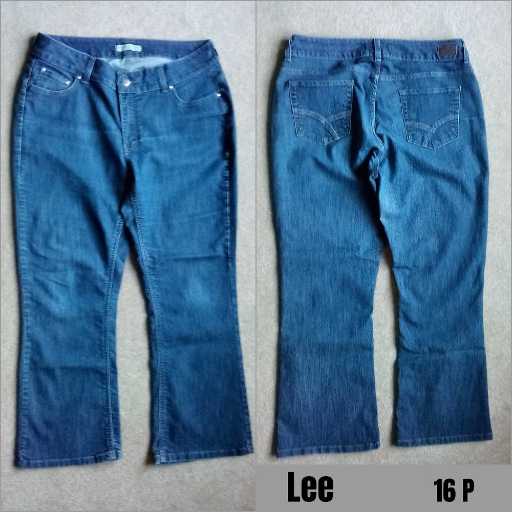 Lee Riders Boot Cut Jeans w/ No Gap Waist - Picture 1 of 9